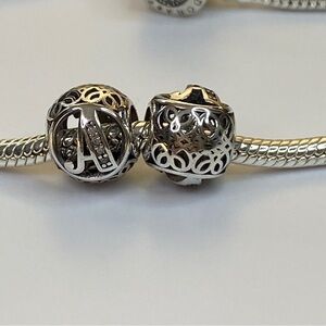 Sterling Silver Vintage Letter A Charm